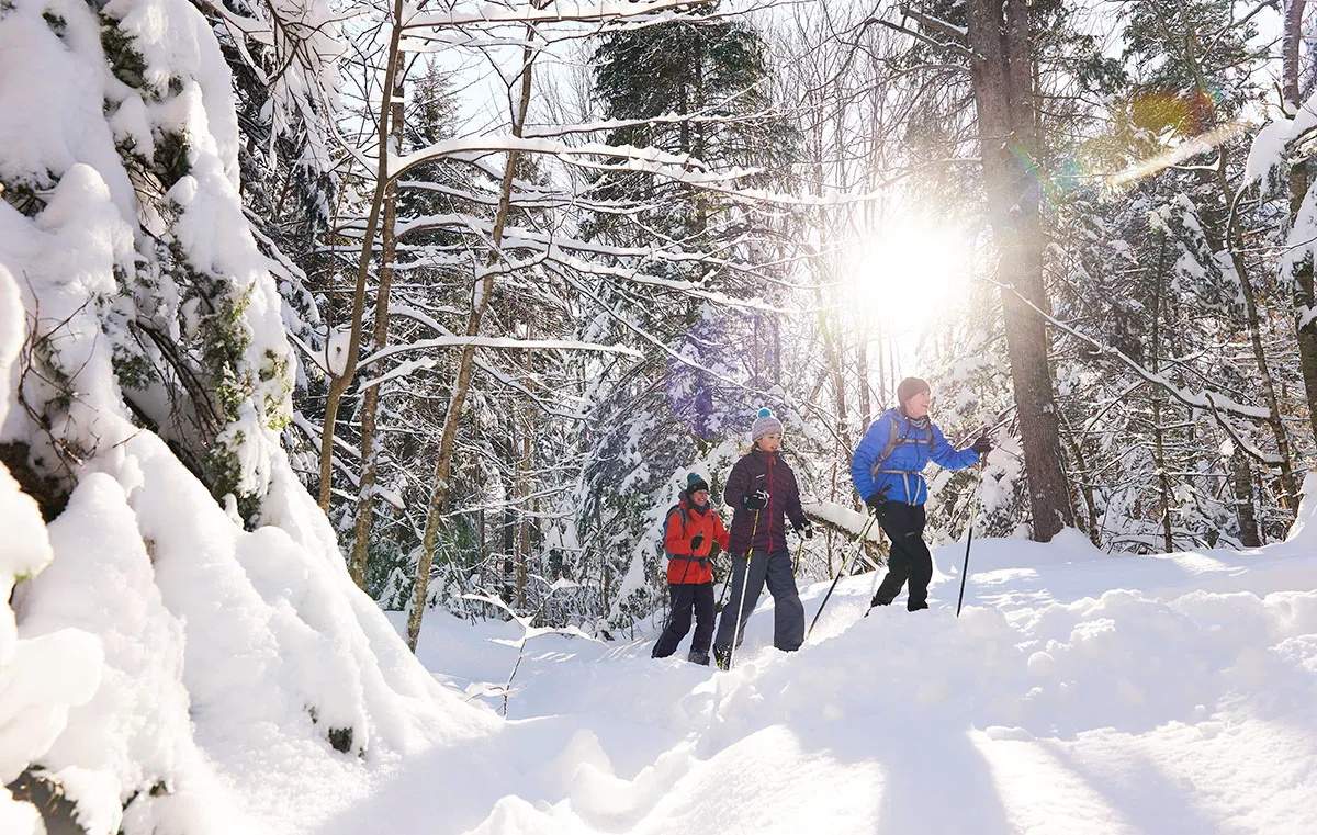 snowshoeing