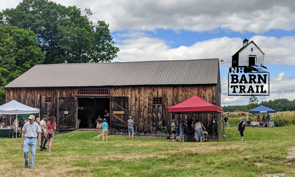 Barn image with people