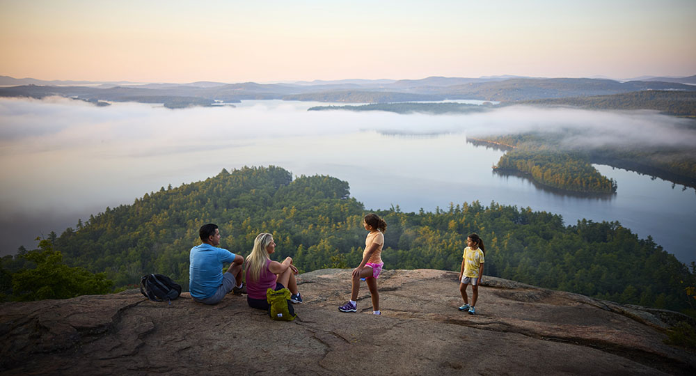 Family on summit of West Rattlesnake Mountain